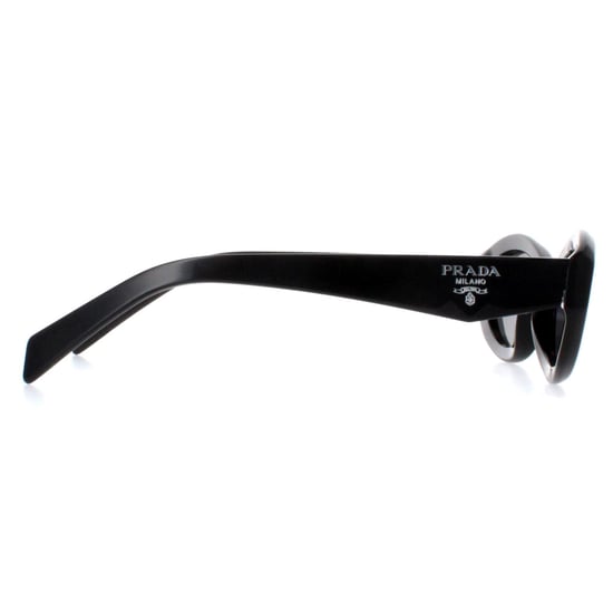 Prada Oval Womens Black Dark Grey PR26ZS
