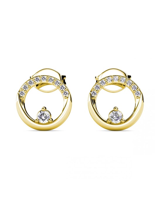 Clarine Ohrringe - Gold und Kristall - Image 3