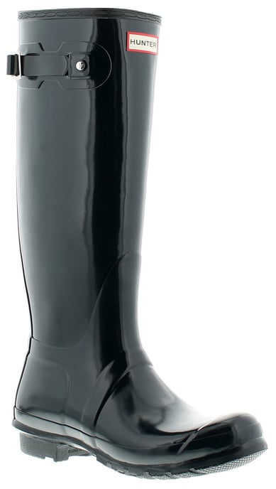 Hunter Original Tall Gloss Womens Damen Gummistiefel Wellington navy - Image 1