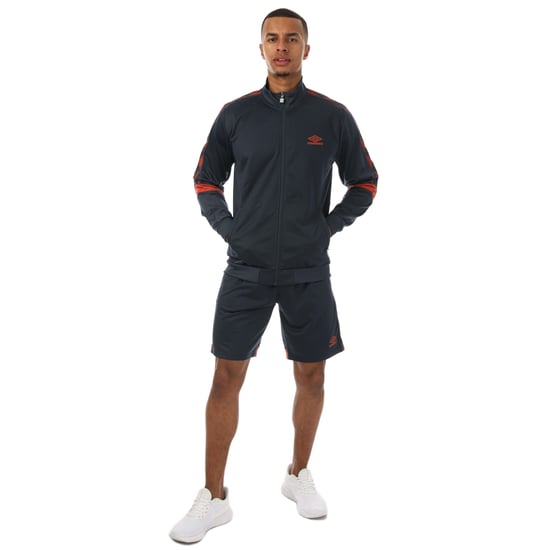 Men's Umbro Diamond Taped Tricot Shorts in Navy