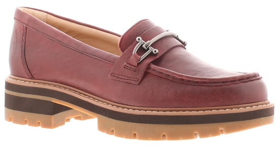 Clarks Damen Absatzschuhe Orianna Bit Leder Slip-On rot - Image 1
