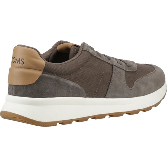 TOMS TRVL Lite Retro Leder Herren Olive Turnschuhe - Image 2