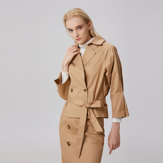 Zweireihiger Trenchcoat aus Baumwolle - Image 3