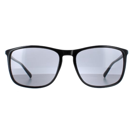 Calvin Klein Rectangle Mens Shiny Schwarz Solid Smoke Grau CK20524S - Image 1