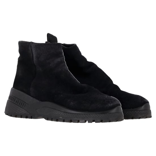 Miu Miu Reißverschluss-Stiefeletten aus schwarzem Wildleder - Image 4