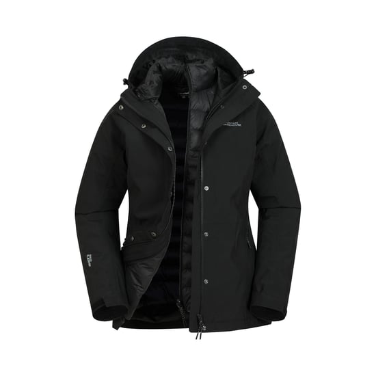 Mountain Warehouse Womens/Ladies Alaskan 3 in 1 Padded Jacket (Black)