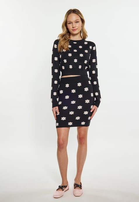 Mymo Felsen Damen SCHWARZ CREME LILA - Image 2