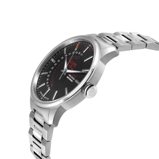 Gevril Guggenheim Herren Automatik 316L Edelstahl Schwarzes Zifferblatt, 316L Edelstahl Satin und poliert Armband. - Image 3