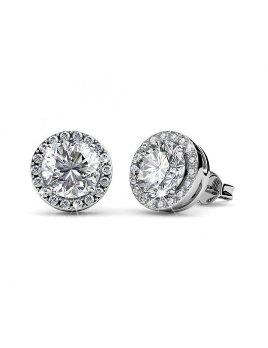 Sophia Ohrringe - Silber und Kristall - Image 1