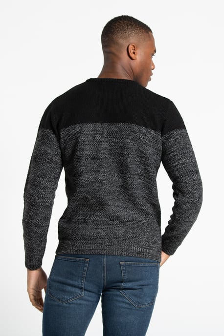Colour Block Crew Neck Jumper