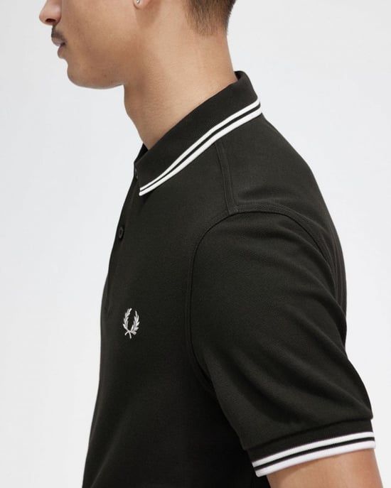 Fred Perry Mens Twin Tipped Signature Polo Shirt NOS