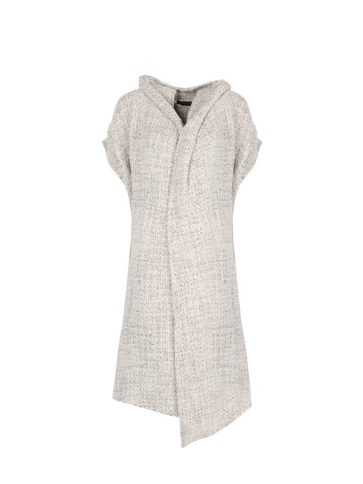 La Haine Inside Us Cardigan Asymmetric Woman's White