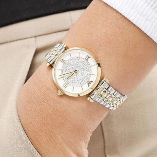 Emporio Armani AR8031 Ladies Watch T-Bar Gianni Two-Tone