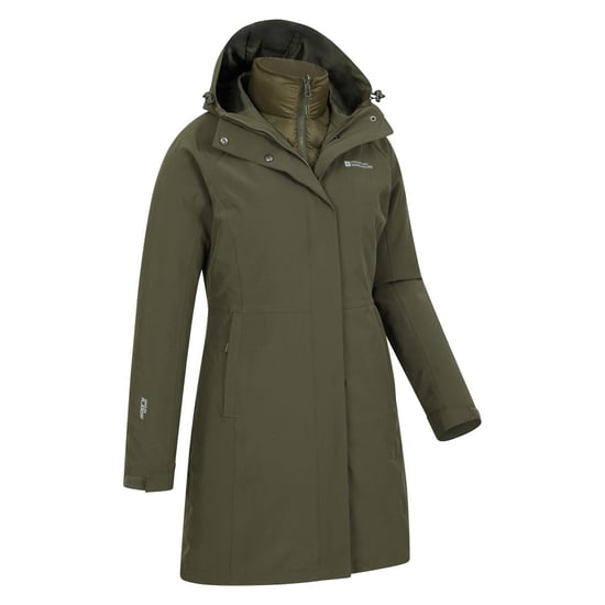 Mountain Warehouse Womens/Ladies Alaskan Long 3 in 1 Jacket (Khaki Green)