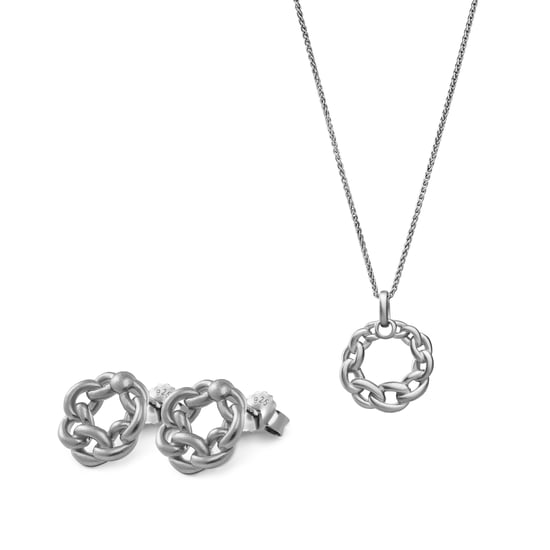 Orphelia 'Estelle' Damen 925 Sterling Silber Set: Kettenanhänger + Ohrringe - Silber SET-7516 - Image 1