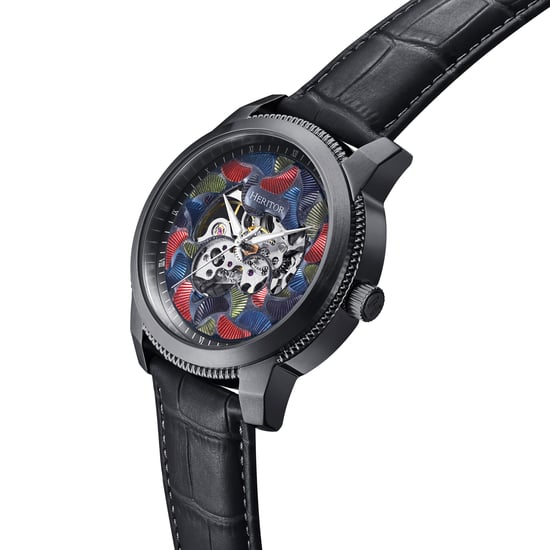 Heritor Automatik Emmanuel Semi-Skeleton Lederarmbanduhr - Image 3