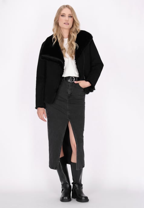 Dreimaster Jacke Damen schwarz - Image 2