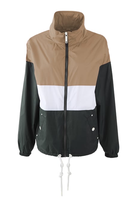 Dreimaster Windjacke Damen Dunkelsand Oliv - Image 1