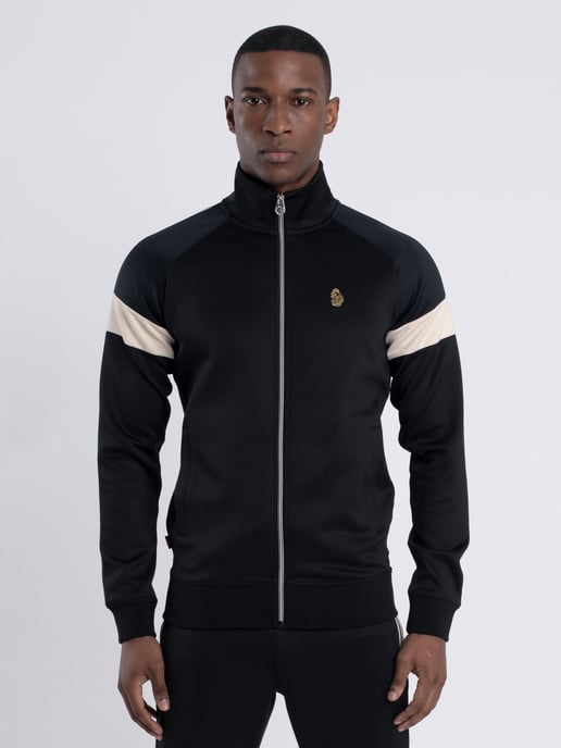 Luke 1977 KAS 3 ZIP THROUGH SWEAT Black