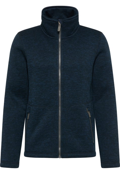 ICEBOUND Strickfleecejacke Herren Marine Melange - Image 1