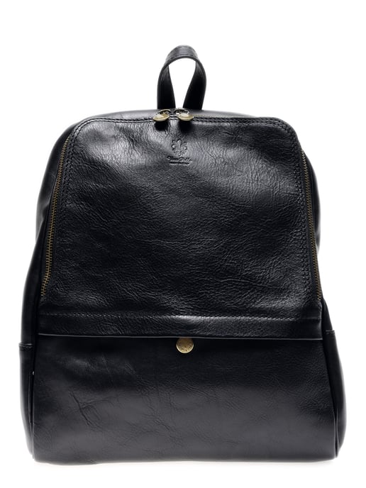 Anna Luchini SS22 AL 3132 Noir Cuir de vachette Sac - Image 1