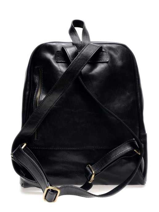 Anna Luchini SS22 AL 3132 Noir Cuir de vachette Sac - Image 2