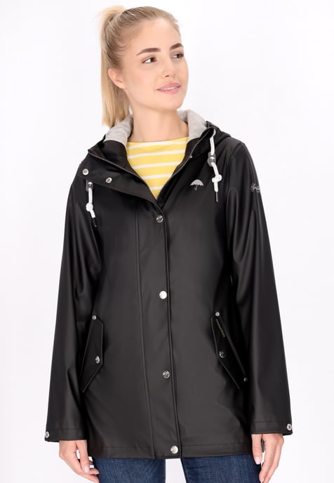 Schmuddelwedda Regenjacke Damen schwarz - Image 3