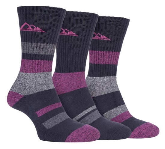 3 Paar Damen Anti Blister Baumwolle Wandern Socken mit gepolsterter Sohle - Image 1