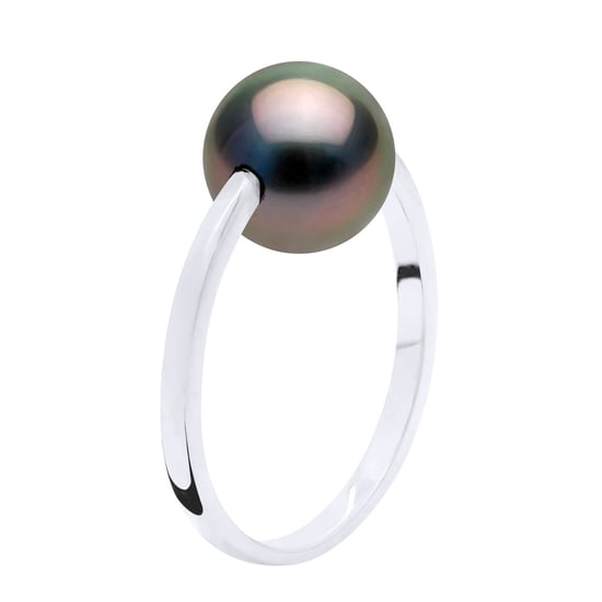 Armreifring – Weißgold – echte Tahiti-Zuchtperle, rund 8–9 mm - Image 1