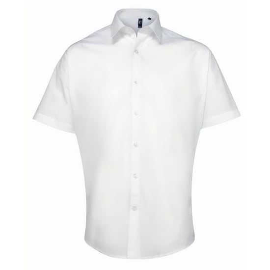 Premier - "Supreme" Hemd für Herren kurzärmlig (Weiß) - Image 1