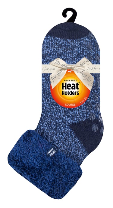 Kinder Fuzzy Bett Socken | Heat Holders | Warme Gemütliche Thermosocken für Jungen und Mädchen - Marineblau - Image 2