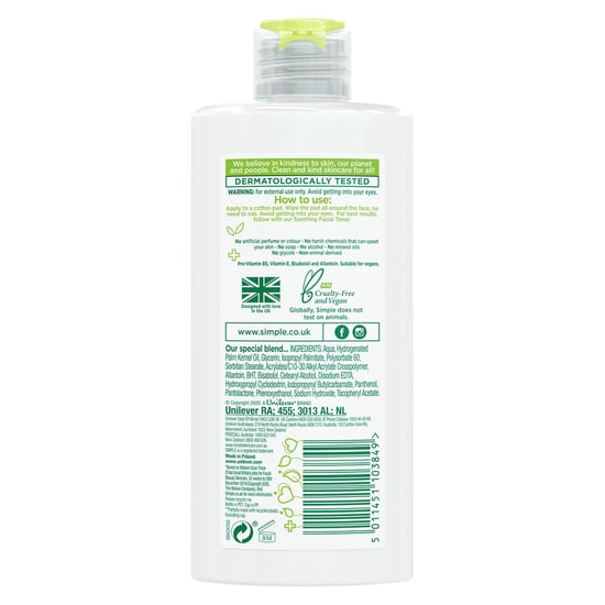 Simple Kind To Skin Purifying Cleansing Lotion, 6x200ml