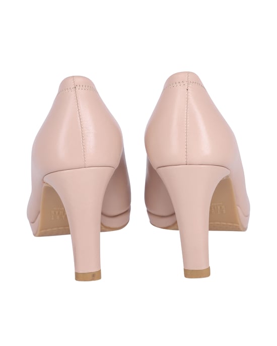 Stuart Weitzman Peeptoe-Pumps aus pinkfarbenem Leder - Image 3