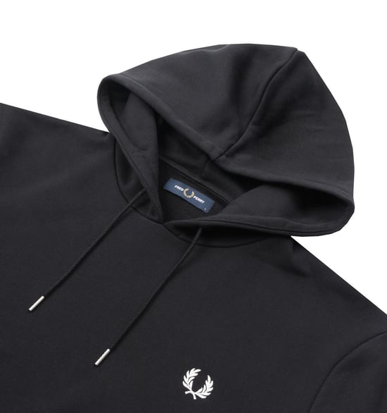 Sweat à Capuche Fred Perry Pour Homme en Noir - Image 3