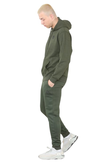 MYT Herren-Trainingsanzug mit Kapuze und Pullover in Khaki - Image 3