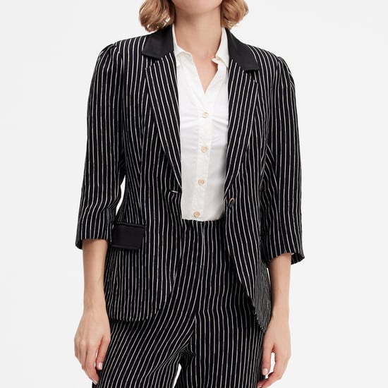 Gestreifte Jacke aus Bi-Material - Image 3