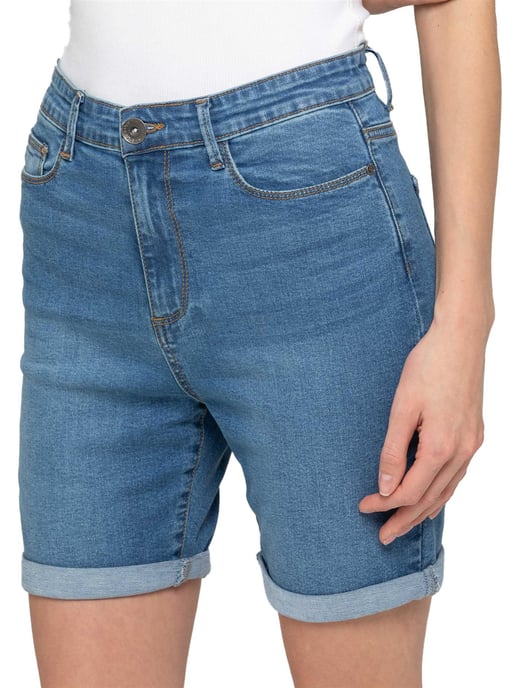 Enzo | Womens Skinny Denim Shorts - Image 3