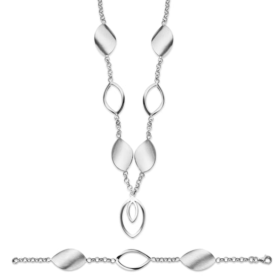 Orphelia Damen 925 Sterling Silber Set: Armband + Ohrringe - Silber SET-020 - Image 1