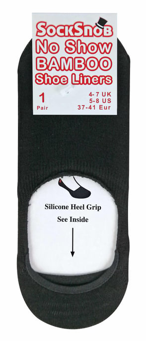 6er Pack Damen Bambus Liner Knöchelsocken mit Grip - Image 2