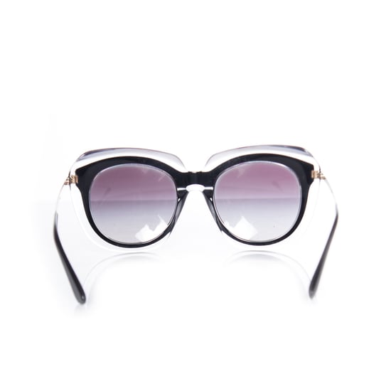 Übergroße schwarze Sonnenbrille auf transparentem Gestell - Image 3