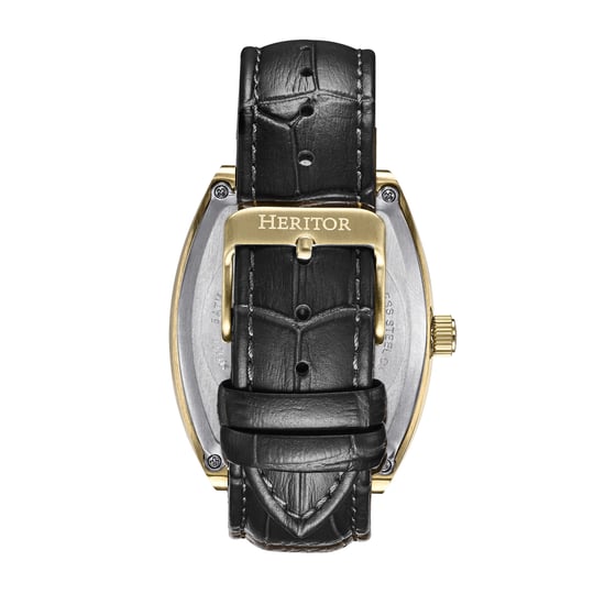 Heritor Automatische Masterson Semi-Skelett Lederarmbanduhr - Image 3