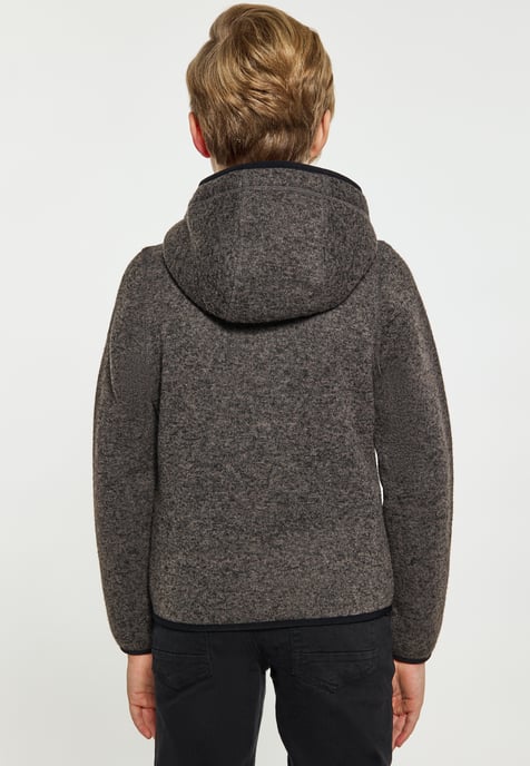 Schmuddelwedda Strickfleeceblouson Jungen (Kinder) grau melange - Image 4