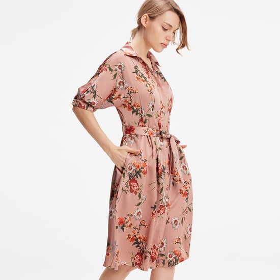 Hemdkleid mit Blumendruck - Image 4