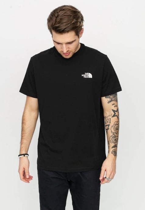 The North Face Mens SS einfache Kuppel T Shirt schwarz - Image 1