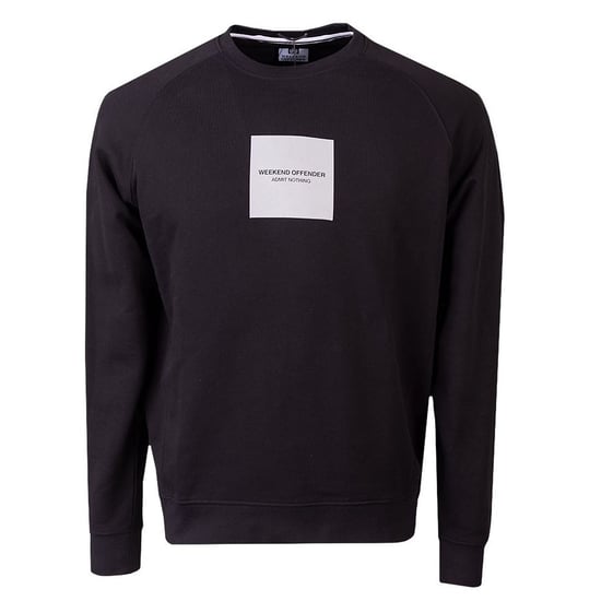 Weekend Offender Woan Reflective Mens Black Sweater