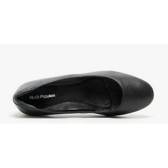 Hush Puppies Damen/Damen Anna Leder Court Schuh (Schwarz) - Image 3