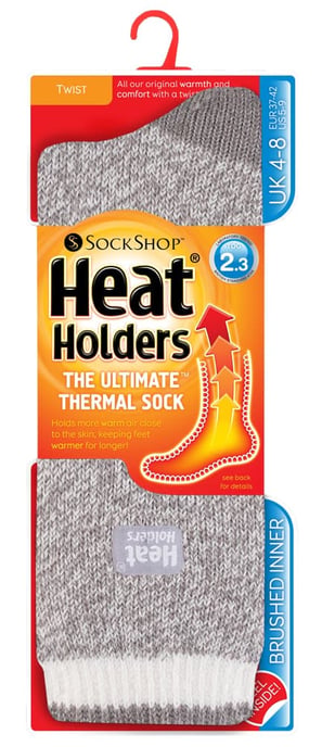 Heat Holders - Gemusterte warme Damen-Winter-Thermosocken 4-8 UK - Image 2