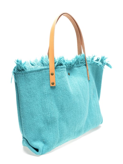 Renata Corsi SS22 RC 601T Turquoise Cuir de vachette Sac - Image 2
