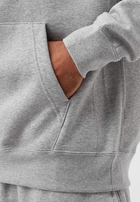 Nike Herren Sportswear Fleece-Kapuzenpullover in Grau - Image 4