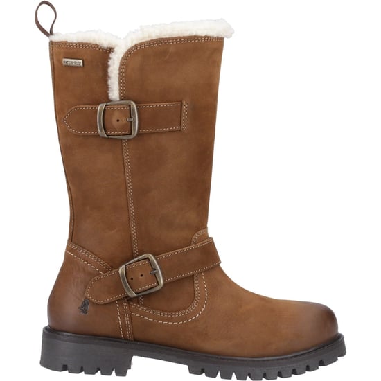 Hush Puppies Winnie Leder Damen Tan Stiefel - Image 5